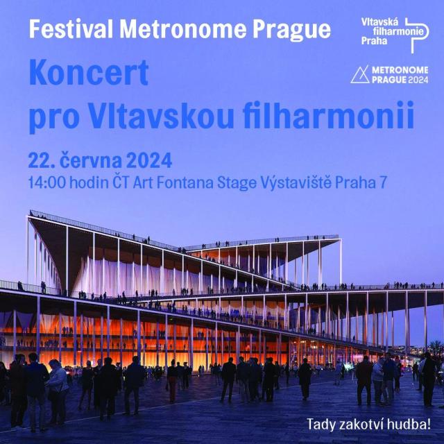 Na Metronome Prague 2024 se rozezní koncert pro Vltavskou filharmonii