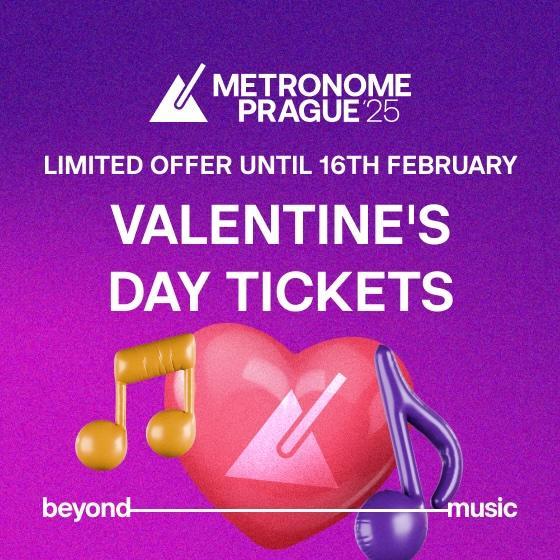 Valentine's Day with Metronome Prague: Get a consumption credit with your pair of tickets